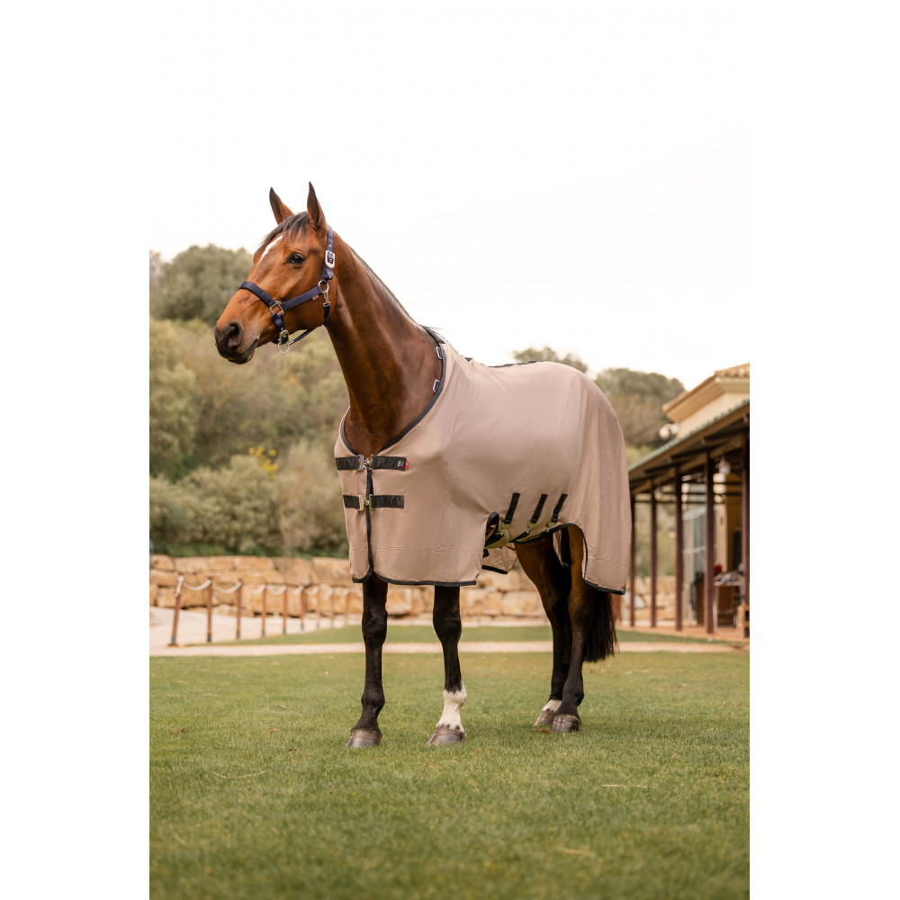 Couverture Anti-mouches Pour Cheval WALDHAUSEN - Taille 125 Cm, Col Amovible, Gris - Protection Contre Les Insectes - 6
