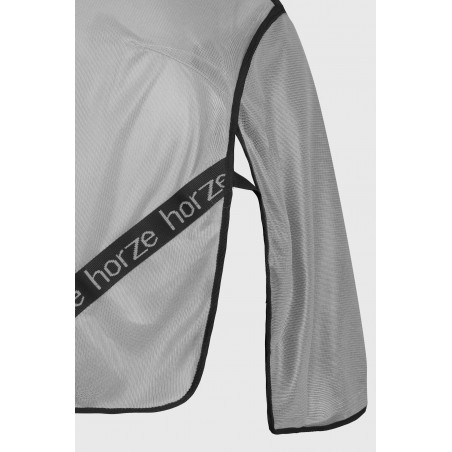 Couverture anti-mouches Horze Paso Fino avec couvre-cou amovible et protection UV Gris titane