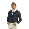 Polo homme Bankso manches longues Flags & Cup - Bleu marine