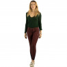 Pantalon Flags & Cup Pampelone femme - Bordeaux