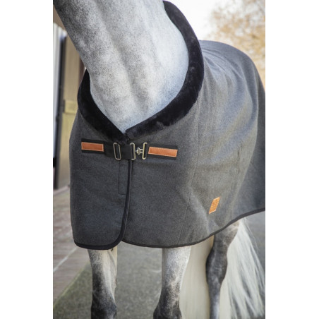Couverture Wooltouch Paddock Sports Gris chiné