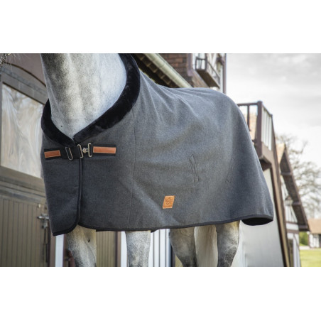 Couverture Wooltouch Paddock Sports Gris chiné