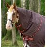 Couvre-cou Horseware 0g pour Couverture Amigo Bravo 12 Original - Bordeaux / marine / gris titanium