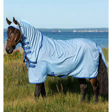 Couverture intégrale Horseware Amigo Ripstop Hoody 0g Bleu azur / bleu fort