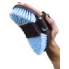 Brosse nylon Hippotonic Softgrip flexible - Choco / ciel