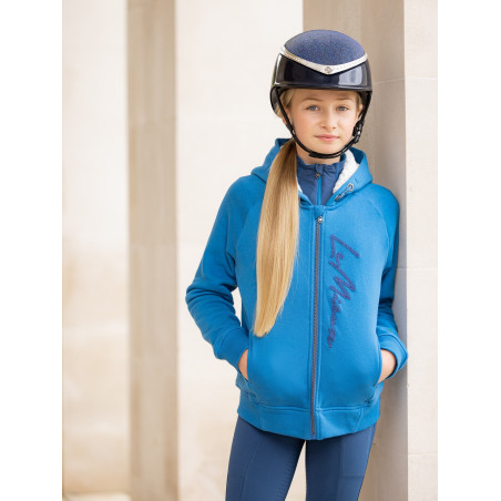 Sweat à capuche doublé polaire LeMieux Hollie Young Rider Bleu atlantique