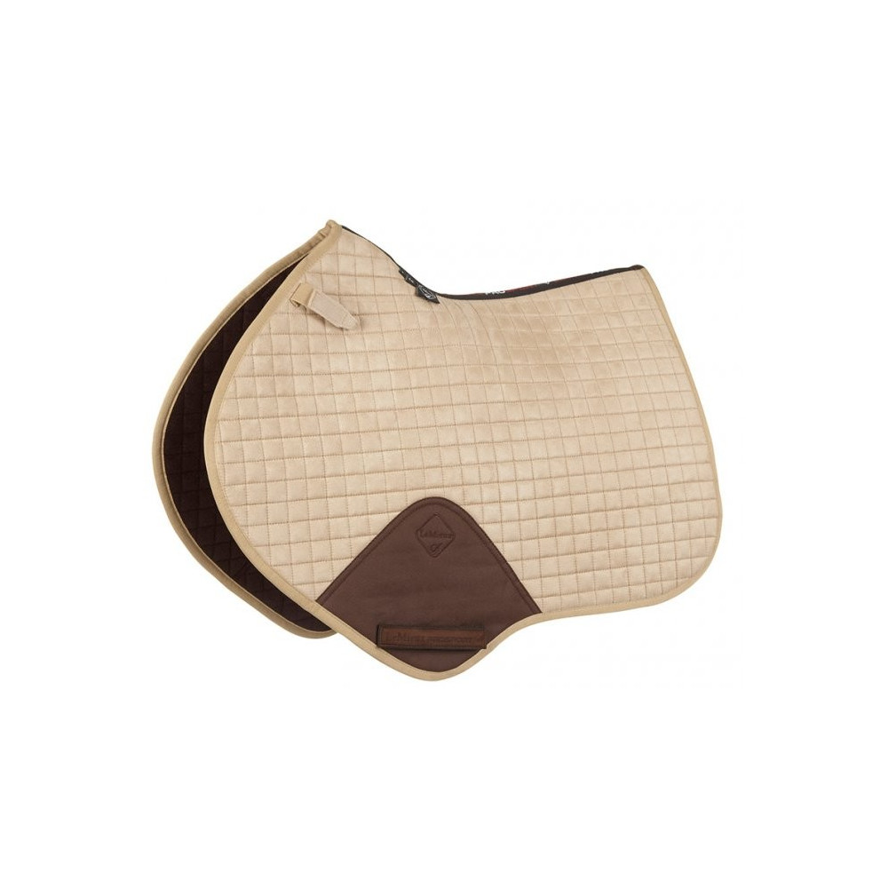 Tapis de selle Suede Close Contact Square marine LeMieux | OHLALA