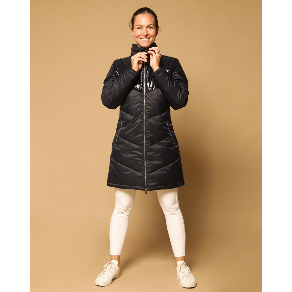 Veste Femme Horseware AA Motion Lite - Nylon/élasthanne, Respirante, Taille XS Bleu Marine