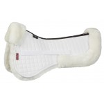 Amortisseur LeMieux Pro Half Pad - mouton Blanc Amortisseur LeMieux Pro Half Pad - mouton Blanc