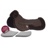 Amortisseur LeMieux Pro-Sorb Half Pad - mouton Marron Amortisseur LeMieux Pro-Sorb Half Pad - mouton Marron