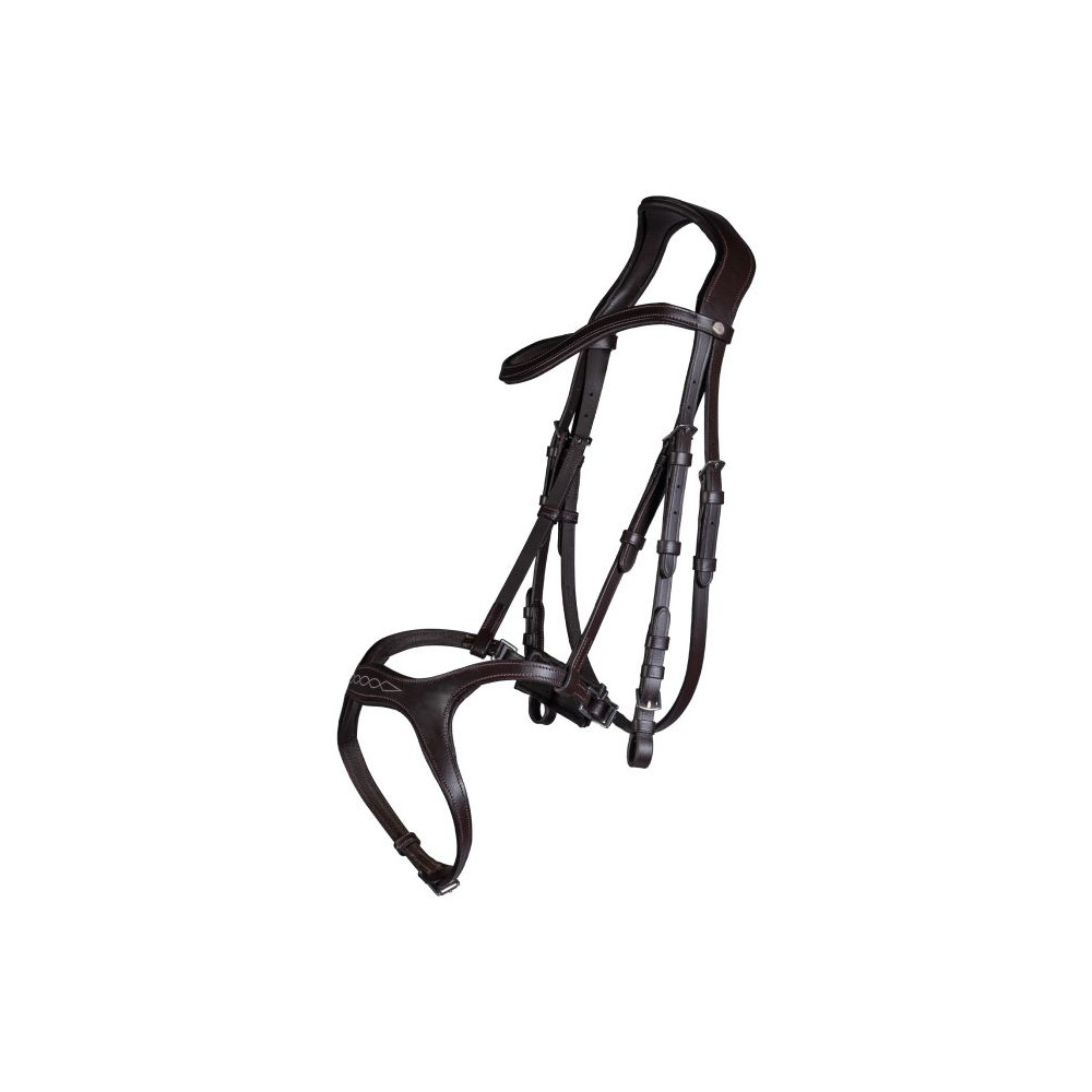 Bridon d'équitation anatomique sans mors HKM