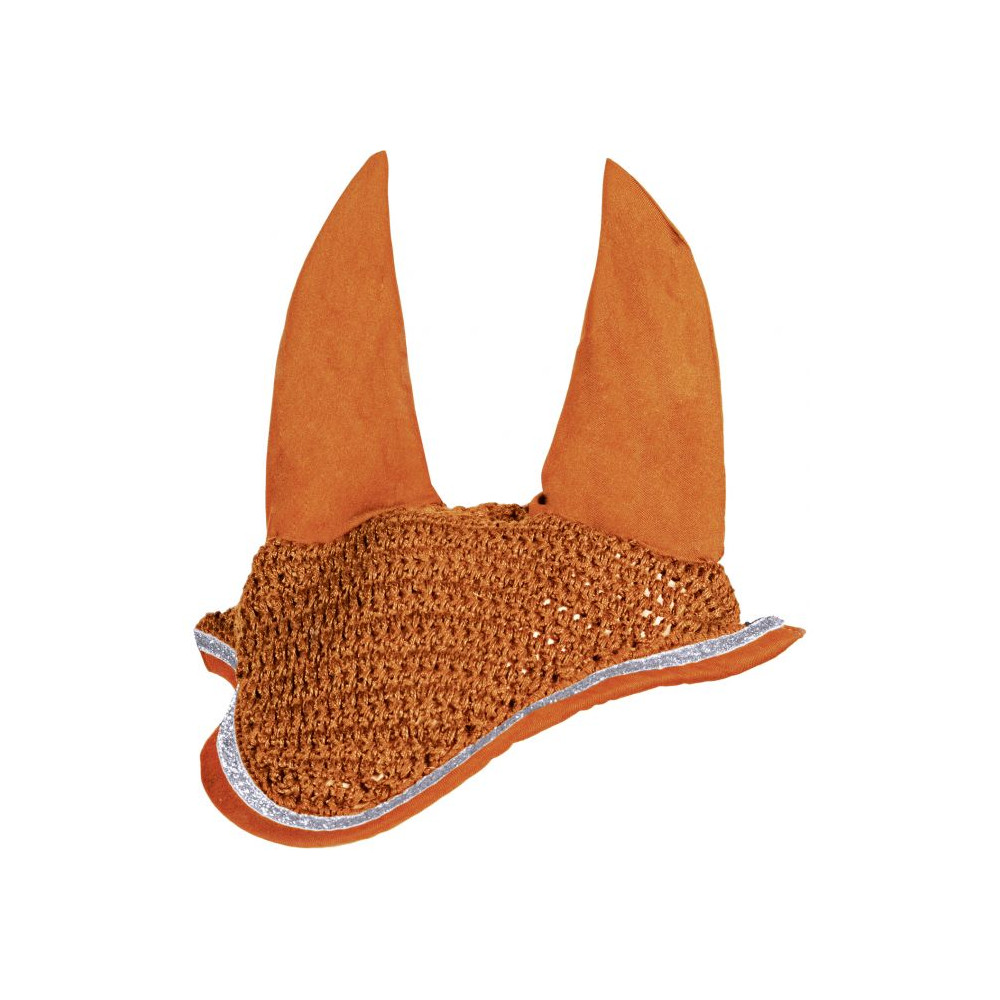 Bonnet Anti-mouches HKM Kopenhagen Pour Cheval - Bleu Foncé, Oreilles élastiques, Cordons Décoratifs - Protection Et Style - 2