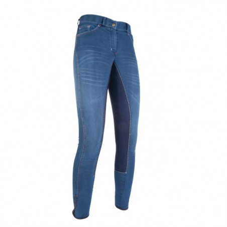 Pantalon Summer Denim fond 3/4 Alos HKM Bleu jeans / bleu foncé