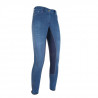 Pantalon Summer Denim fond 3/4 Alos HKM - Bleu jeans / bleu foncé