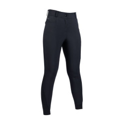 Pantalon d'équitation femme HKM - Kate - Fond intégral en silicone - Rose / 24