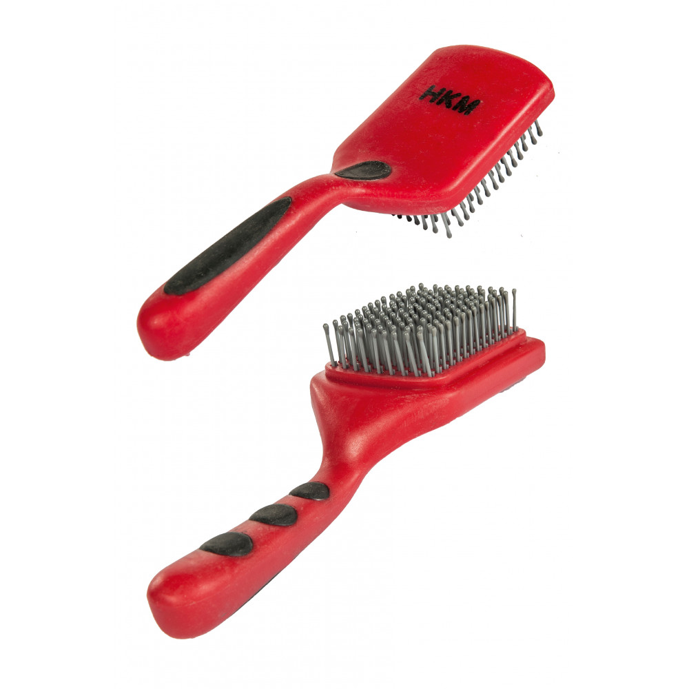 Brosse HKM Pour Crinière Et Queue Cheval - 25x10.5cm - Poils Doux Et Efficaces