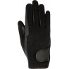 Gants d'hiver en cuir synthétique HKM - Noir