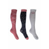 Chaussettes Colorado HKM lot de 3 - Noir / rouge