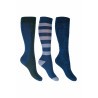 Chaussettes pour enfants Houston HKM lot de 3 - Marine / pétrole