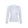 Polo de concours Monaco manches longues HKM - Blanc