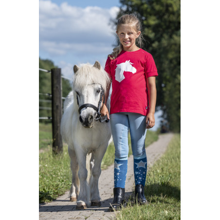 T-shirt Bibi&Tina Horse HKM Rouge