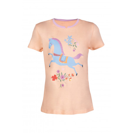 T-shirt Flower Pony HKM Abricot