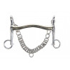 Mors de bride en maillechort 16 mm chaîne 7 cm HKM - Couleur indicative