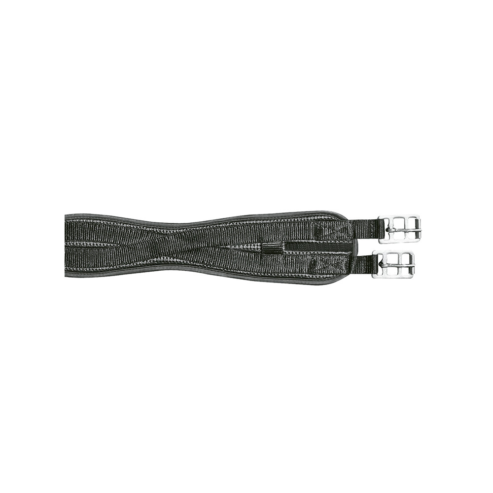 Sangle D'Équitation En Cuir - Ceinture Ventrale Complète - Boucle à Rouleaux - Pour Selle - Fournitures Équestres