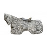 Couverture anti mouches Zebra pour des promenad HKM - Blanc / noir