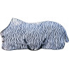 Couverture anti-mouches Zebra avec sangles crois HKM - Blanc / noir