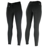 Horze Women's Active Silicone Grip Full Seat Breeches Black Horze Women's Active Silicone Grip Full Seat Breeches Black