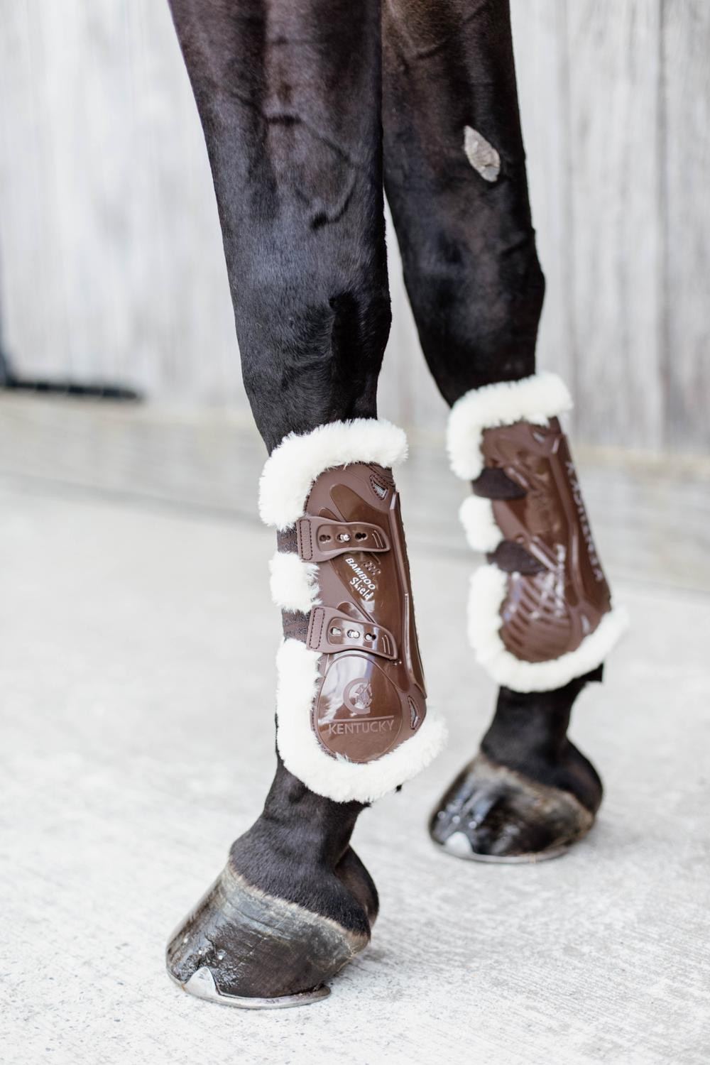 Guêtres Bamboo Élastique mouton vegan Kentucky Marron Guêtres Bamboo Élastique mouton vegan Kentucky Marron