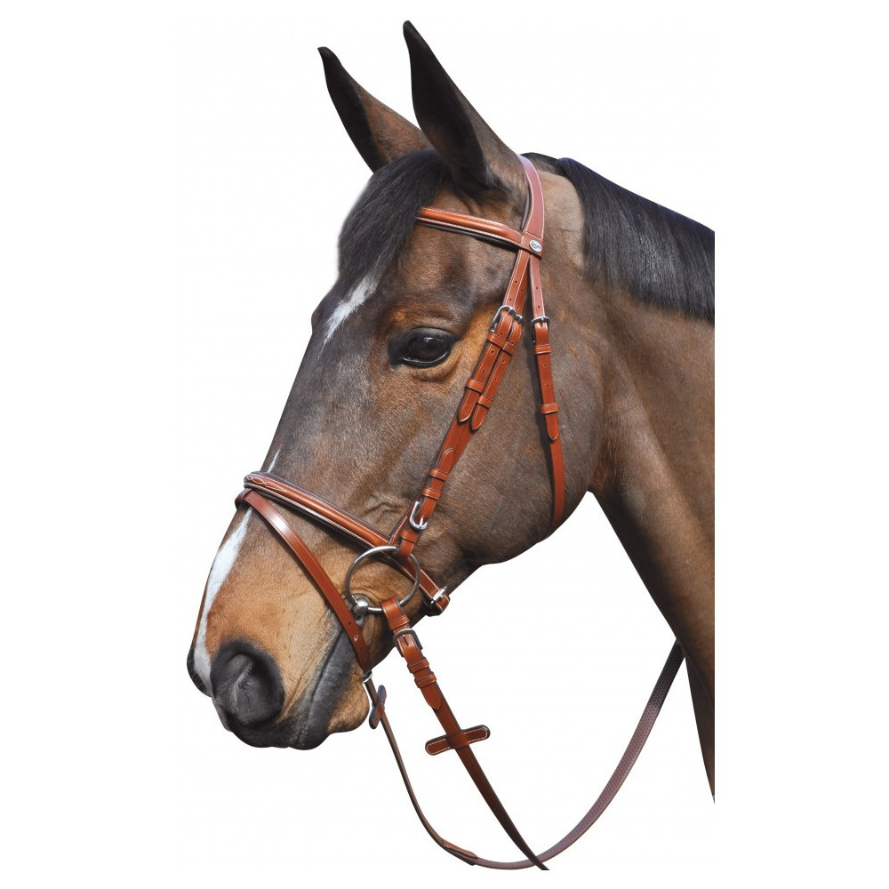 Bride Cristal Diamant Bride En Cuir Rembourrée Pour Poney/cheval - Rênes Antidérapantes Avec Cristaux - Neuf Bretelle Cuir
