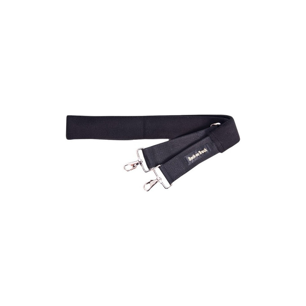 Collier/doublure textile Havane 22 pour cheval de conduite noir verni