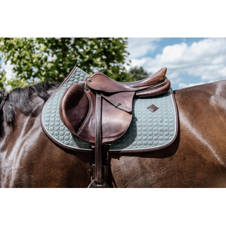 Tapis de selle Classic Leather jumping Kentucky Vert poudreux