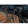 Rênes Hunter 5/8 Avec 7 Arretoirs New English Collection by Dy'on - Noir