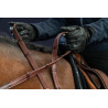 Rênes Hunter 5/8 Avec 7 Arretoirs New English Collection by Dy'on - Brun