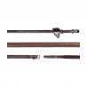 Rênes Caoutchouc 5/8 US Collection by Dy'on - Brun