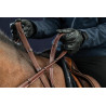 Rênes Hunter 5/8 Avec 7 Arretoirs (Sans Stopper) US Collection by Dy'on - Brun