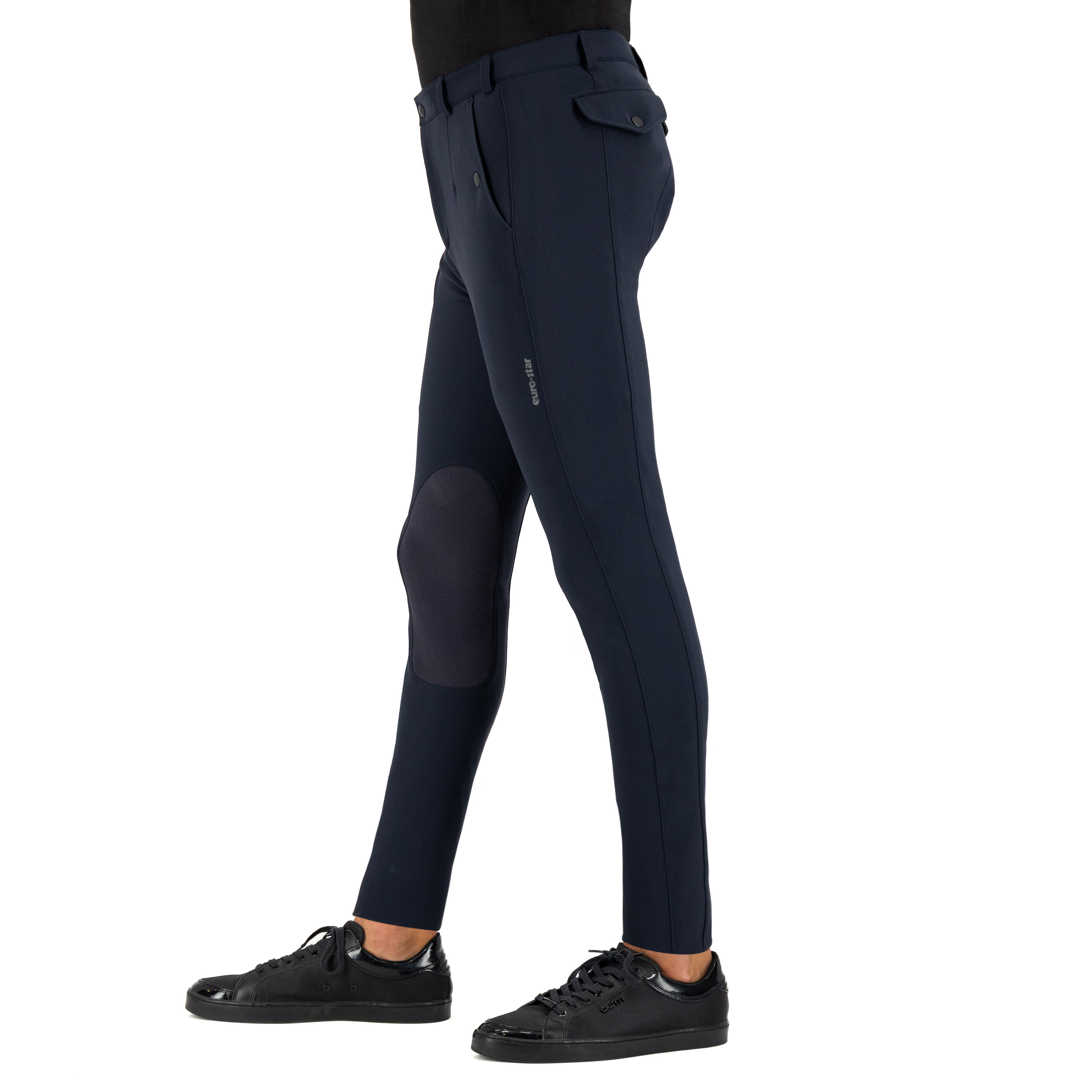 Pantalon d'équitation Euro-star Gabriel Grip Connect Knee Nuit Bleu marine Pantalon d'équitation Euro-star Gabriel Grip Connect Knee Nuit Bleu marine