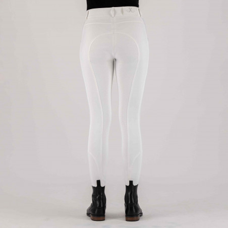 Pantalon d'équitation HV Polo Miranda FullGrip Blanc