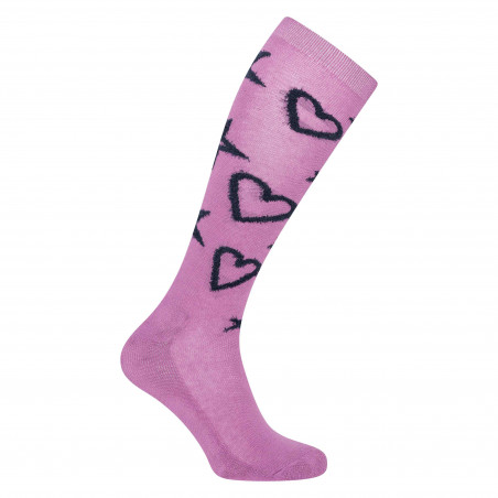 Chaussettes Imperial Riding Cosy Hearts Floraison rose