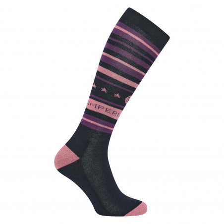 Chaussettes Imperial Riding Stripy Sparkle Marine