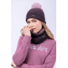 Écharpe tube HV Polo Yara - Mauve / moka