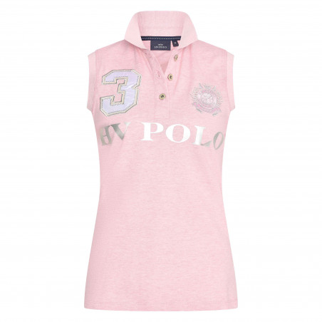Polo shirt Favouritas sans manches Mélange rose puissant