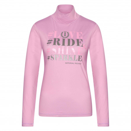 Pull à col roulé Imperial Riding Hashtag Floraison rose