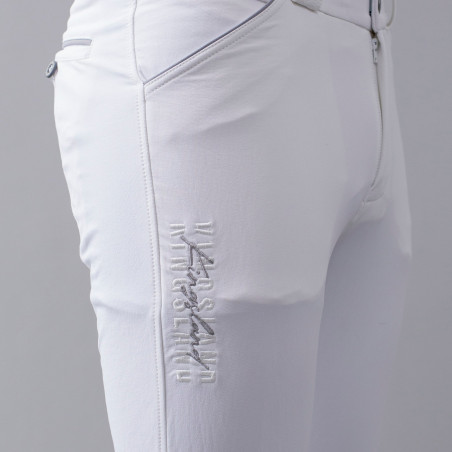 Pantalon Kingsland KLkeenan d'équitation à basanes Blanc