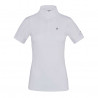 Chemise de concours Kingsland Classic manches courtes col montant femme - Blanc