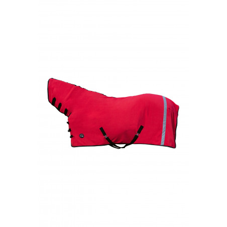 Couverture séchante HKM Reflection avec couvre-cou Rouge