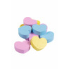 Friandises en bois HKM Hearts - Jaune / rose / bleu aqua